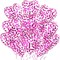 Hot Pink Heart Confetti Balloons 30 Pcs, 12 Inch Clear Heart Latex Balloon with Heart Confetti Inside for Wedding Anniversary Birthday Party Valentine Baby Shower Bridal Shower Decorations Supplies